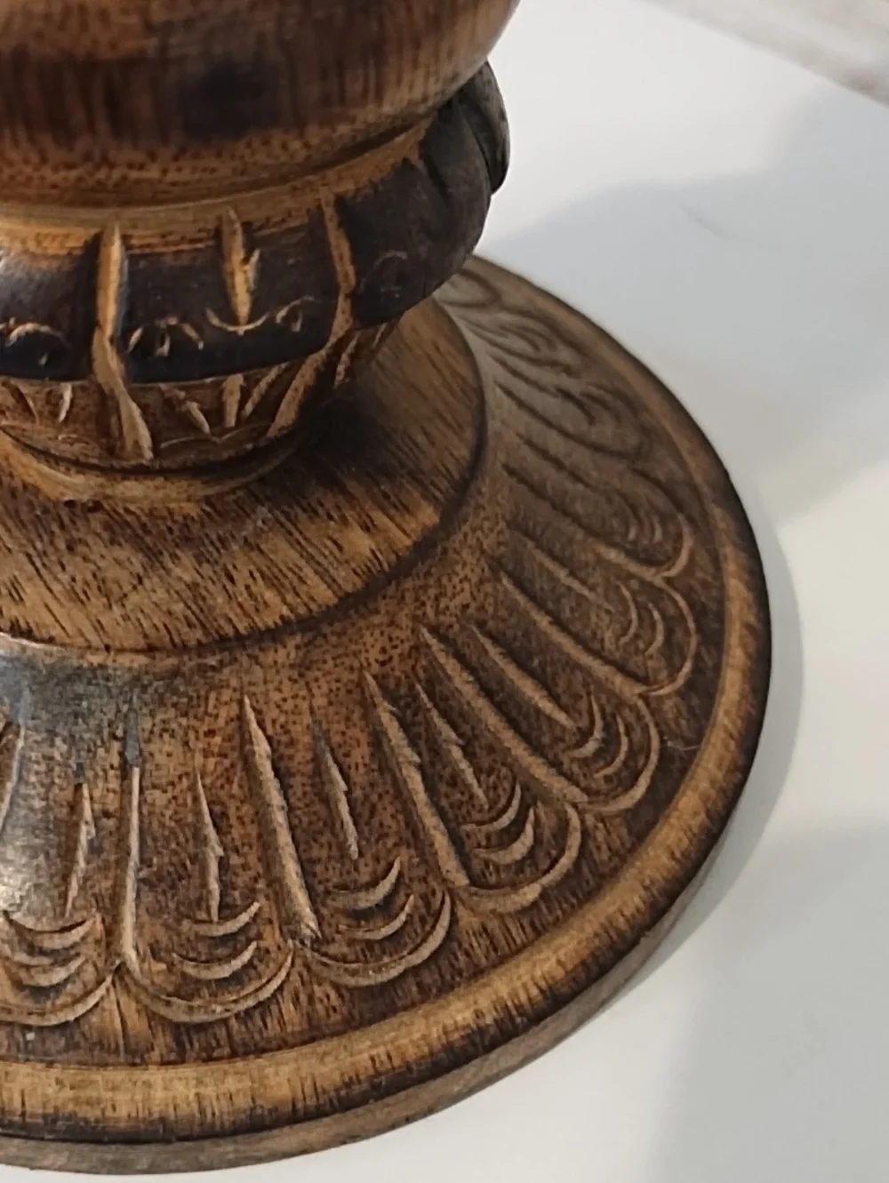 Wooden Candle Stick Holder
